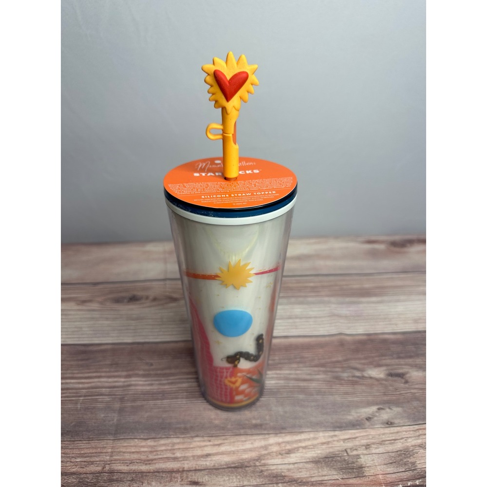 Starbucks Manuela Guillen Collaboration‎ Silicone Straw Topper Sun Heart